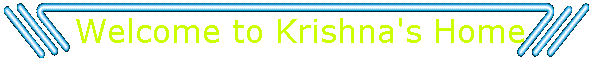 Welcome to Krishna's Home